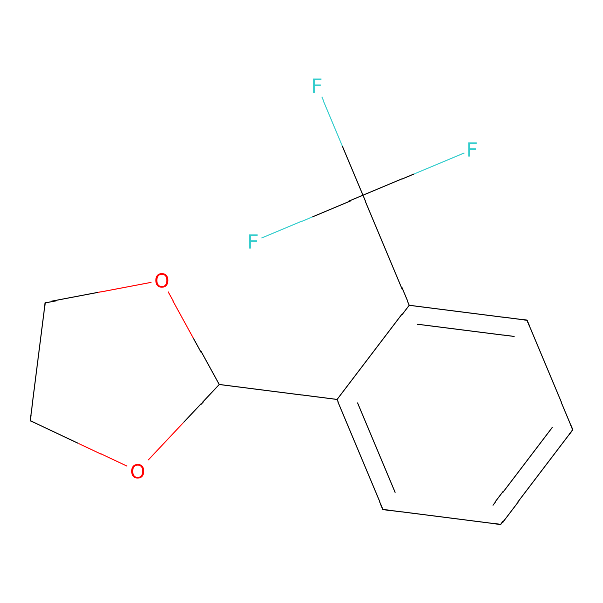 2-[2-(Trifluoromethyl)phenyl]-1,3-dioxolane molecular structure, CAS 116063-84-4