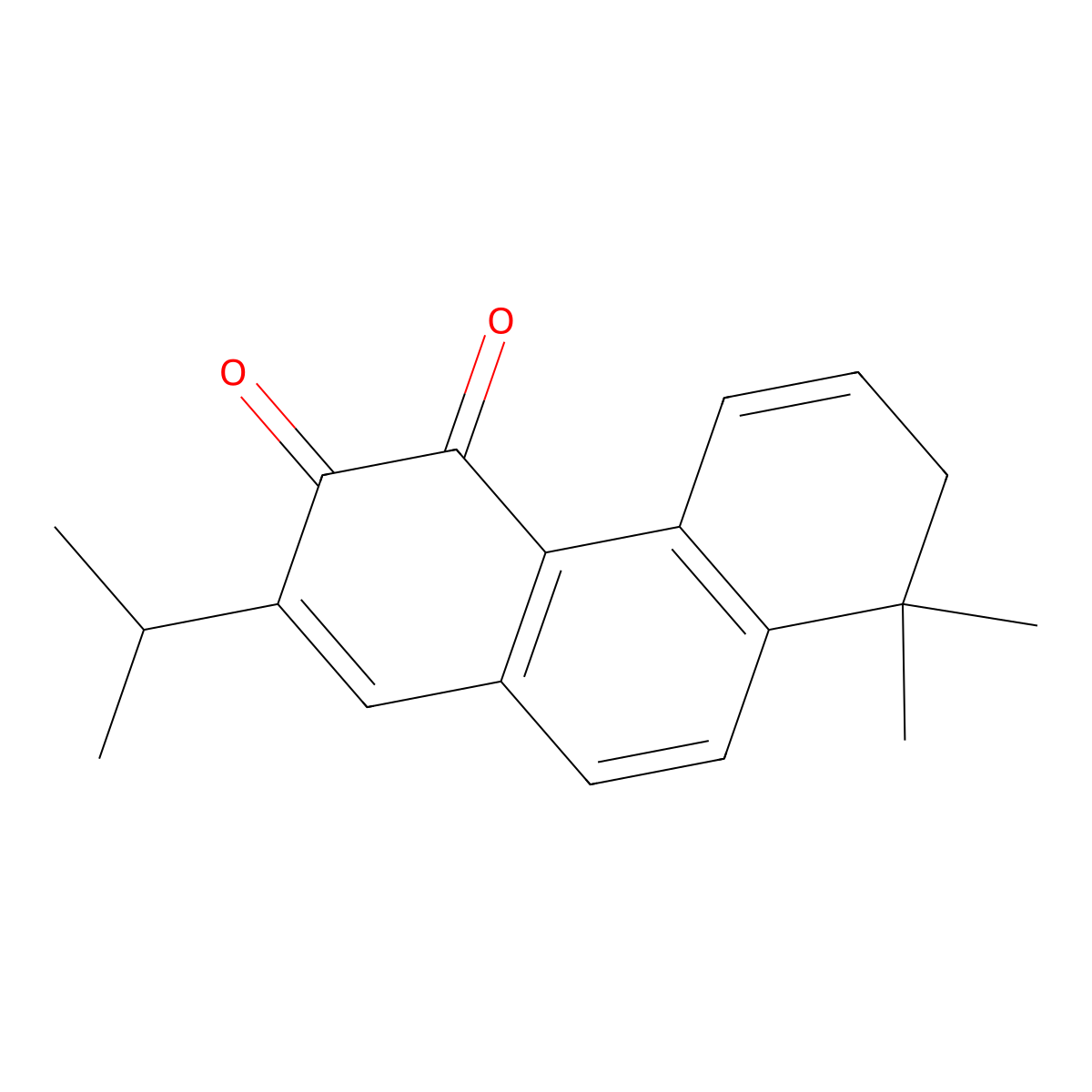 Dehydromiltirone molecular structure, CAS 116064-77-8