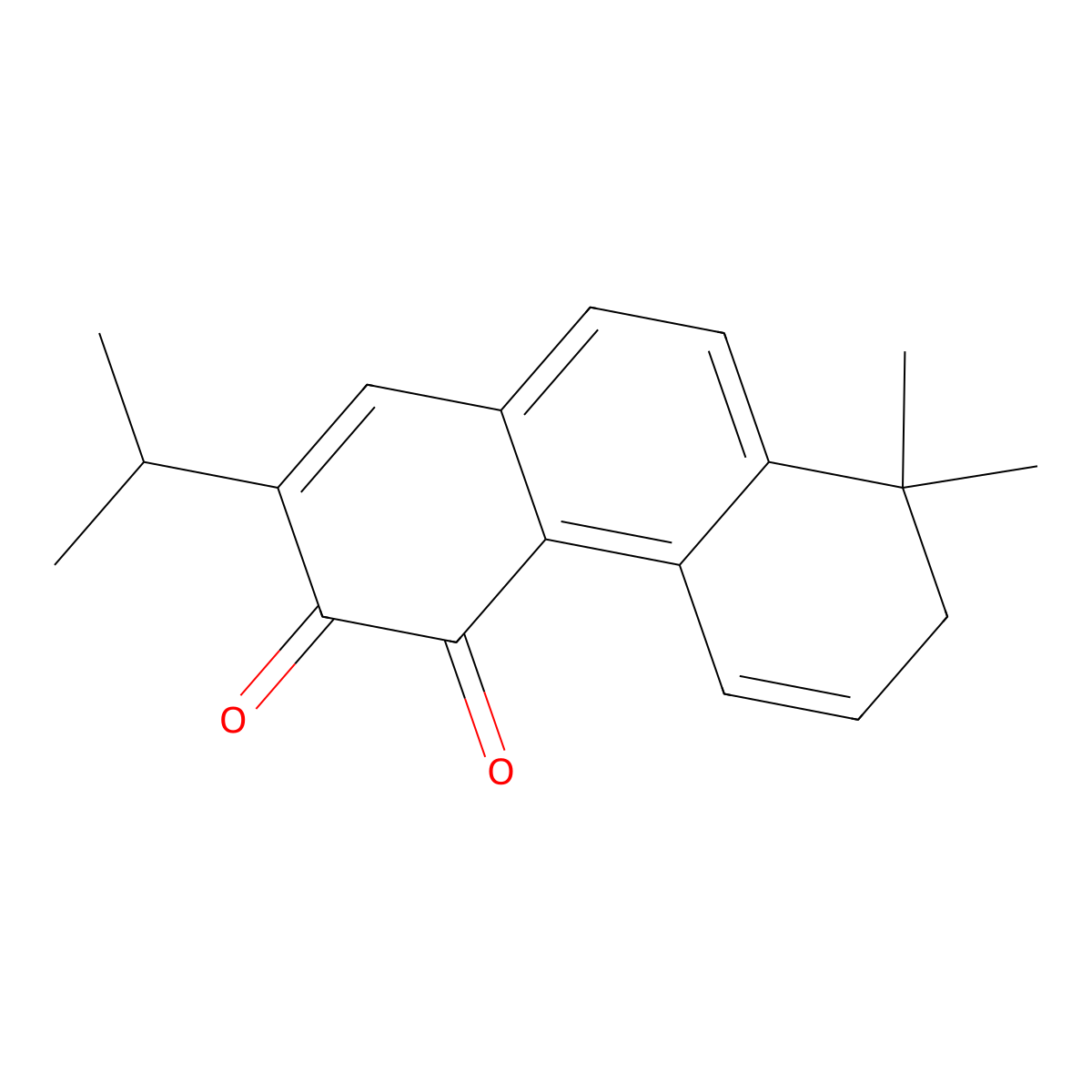Dehydromiltirone molecular structure, CAS 116064-77-8