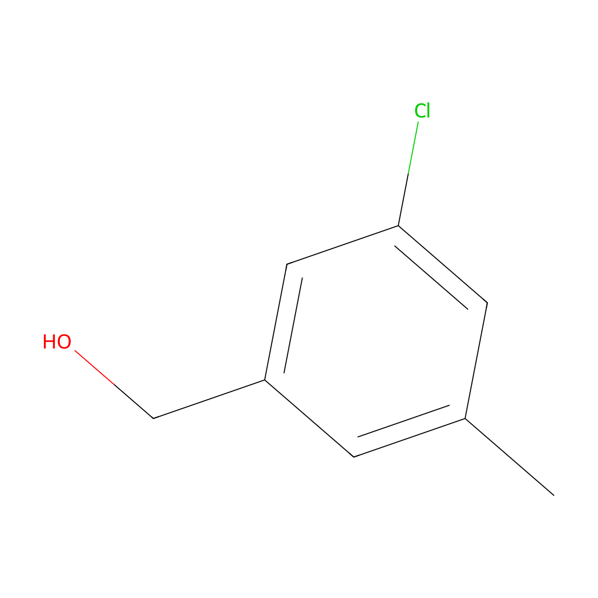(3-Chloro-5-methylphenyl)methanol molecular structure, CAS 116069-80-8