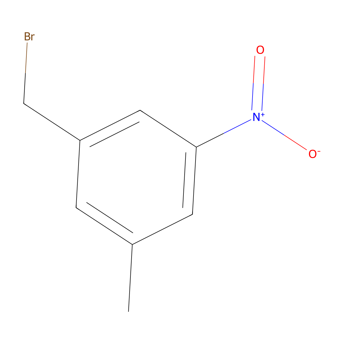 1-(Bromomethyl)-3-methyl-5-nitrobenzene molecular structure, CAS 116069-92-2