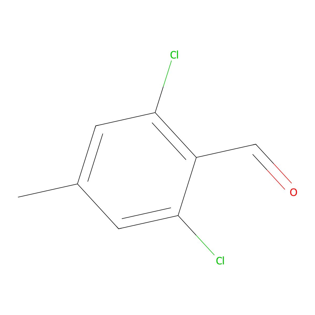 2,6-Dichloro-4-methylbenzaldehyde molecular structure, CAS 116070-31-6