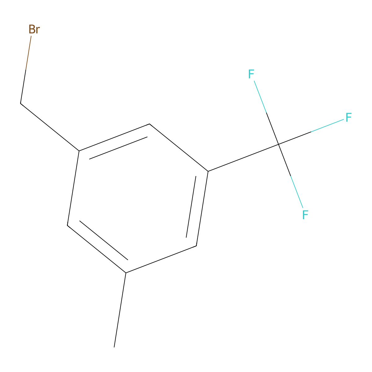 3-Methyl-5-(trifluoromethyl)benzyl bromide molecular structure, CAS 116070-36-1