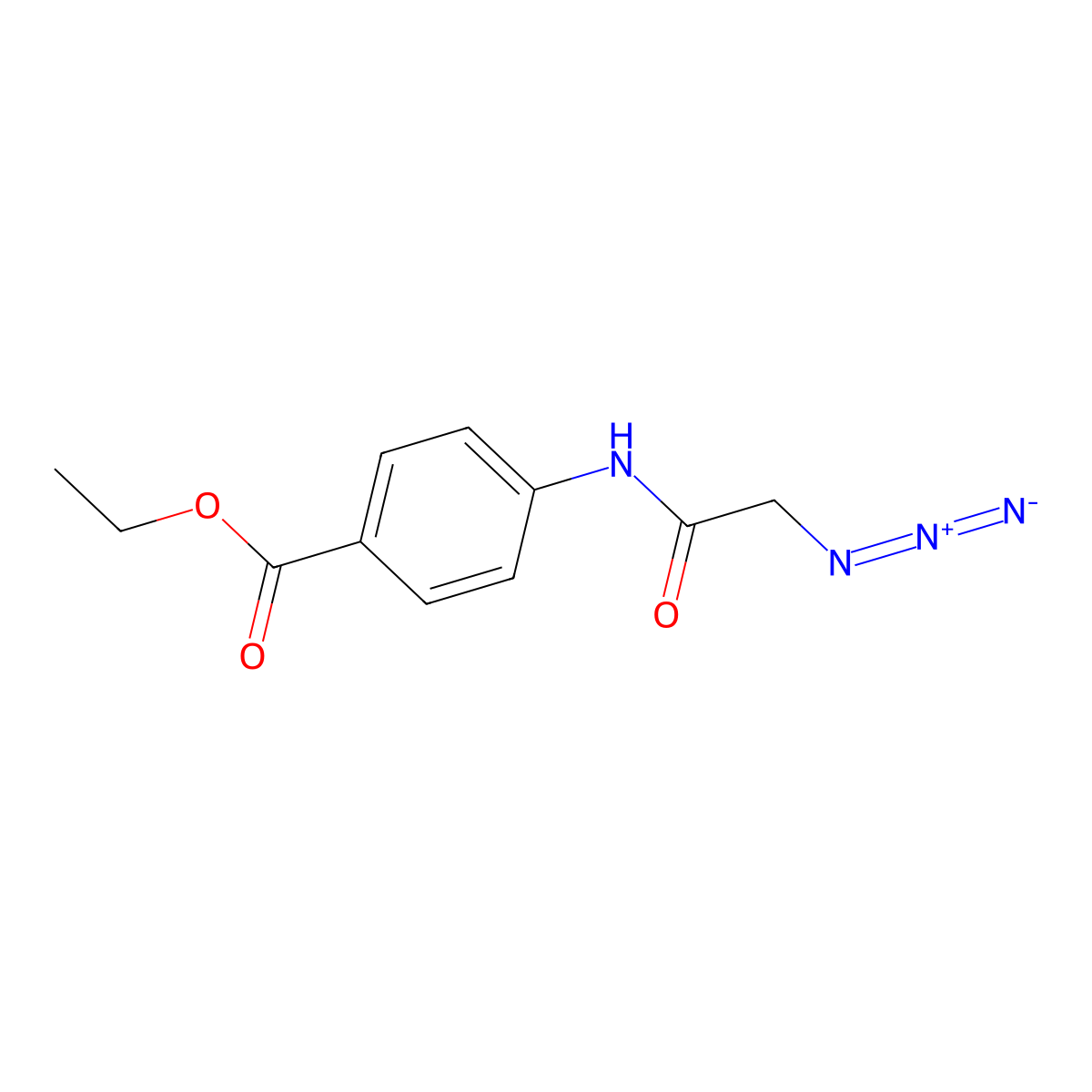Ethyl 4-[(azidoacetyl)amino]benzoate molecular structure, CAS 1160748-33-3