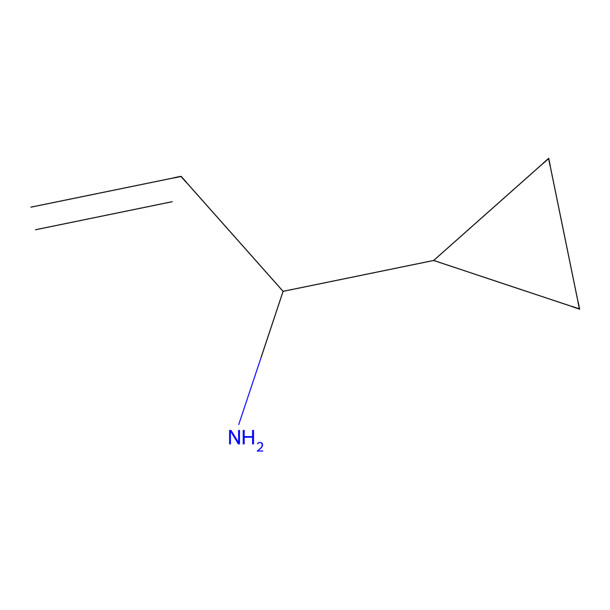 1-Cyclopropylprop-2-en-1-amine molecular structure, CAS 1160786-00-4