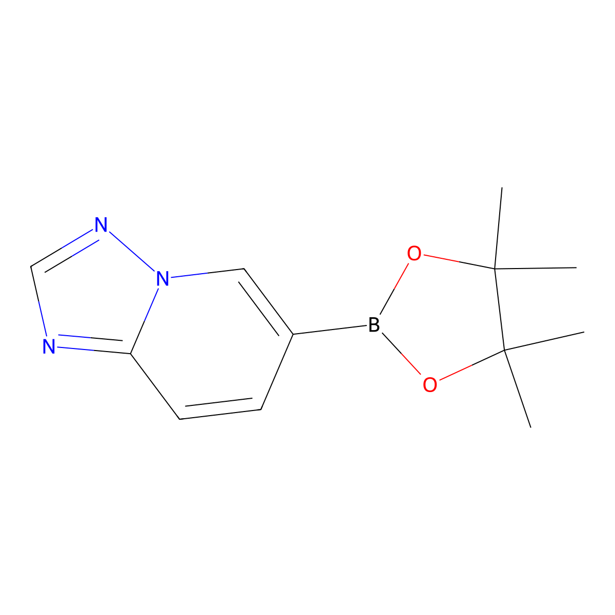 6-(4,4,5,5-Tetramethyl-[1,3,2]dioxaborolan-2-yl)-[1,2,4]triazolo[1,5-a]pyridine molecular structure, CAS 1160790-18-0