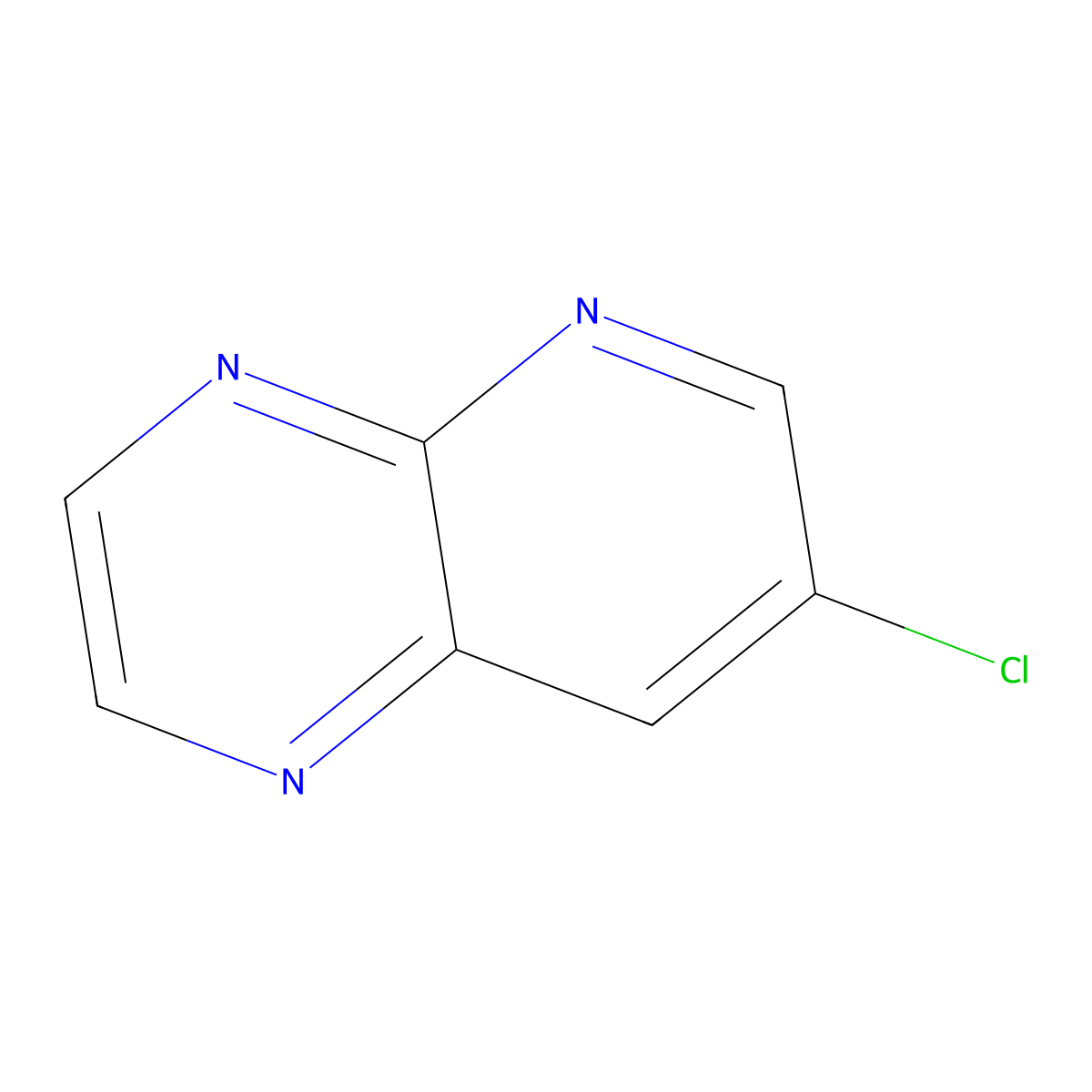 7-Chloropyrido[2,3-b]pyrazine molecular structure, CAS 116081-22-2