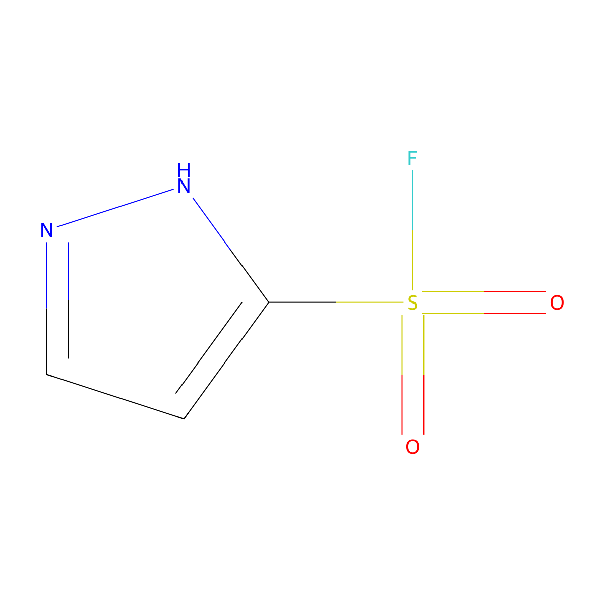 1H-Pyrazole-5-sulfonyl fluoride molecular structure, CAS 116081-70-0