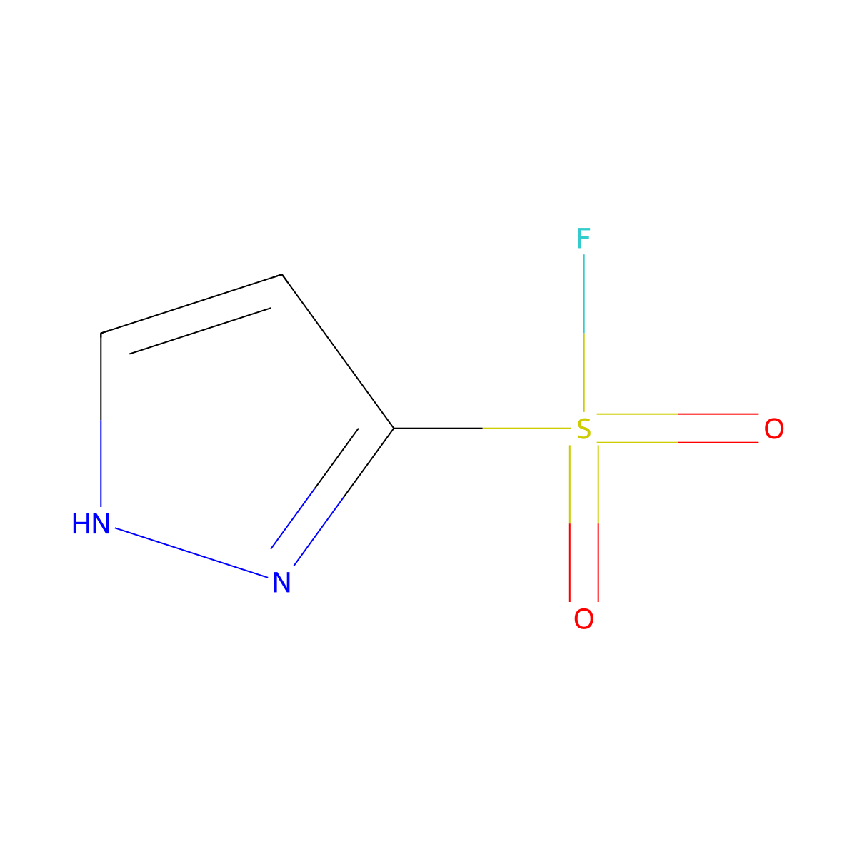 1H-Pyrazole-5-sulfonyl fluoride molecular structure, CAS 116081-70-0