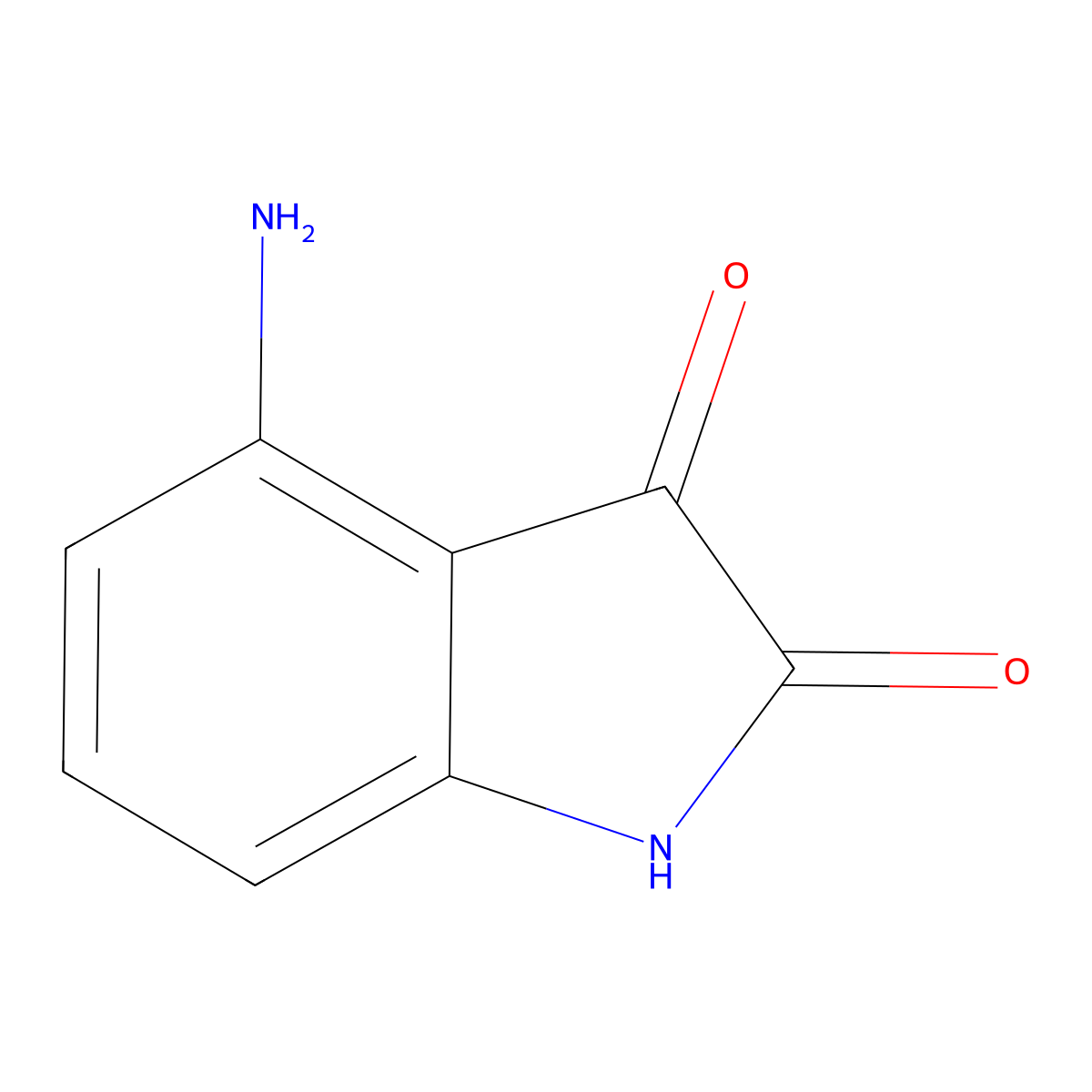 4-Aminoindoline-2,3-dione molecular structure, CAS 116081-73-3