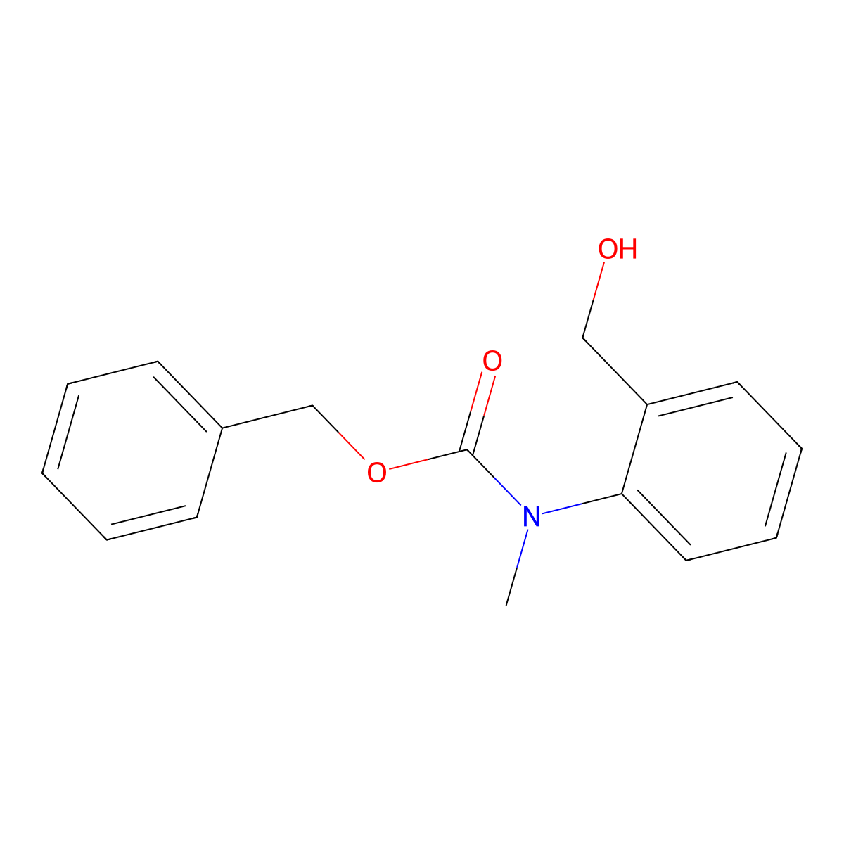benzyl N-[2-(hydroxymethyl)phenyl]-N-methylcarbamate molecular structure, CAS 1160815-59-7