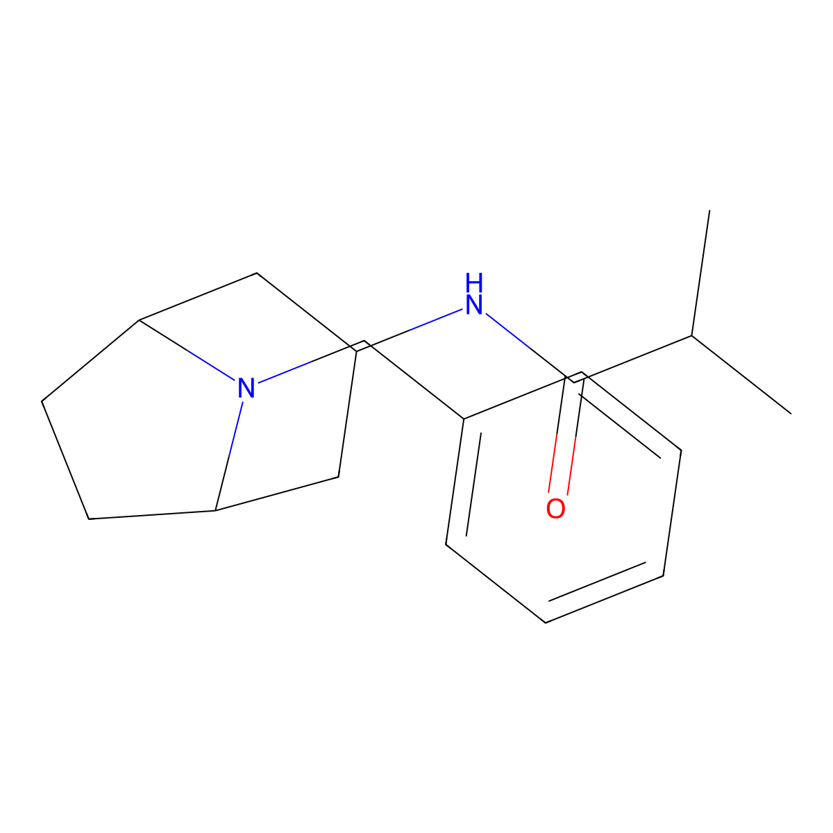 N-(8-benzyl-8-aza-bicyclo[3.2.1]octan-3-yl)isobutyramide molecular structure, CAS 1160844-31-4