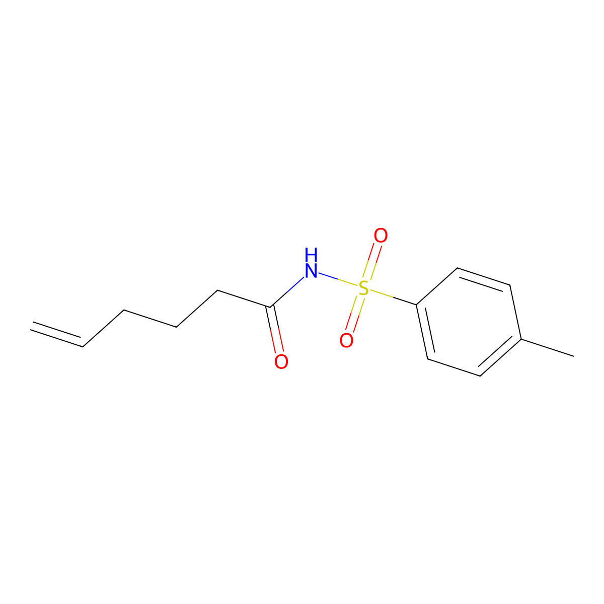 N-(p-Tolylsulfonyl)hex-5-en-amide molecular structure, CAS 1160846-21-8
