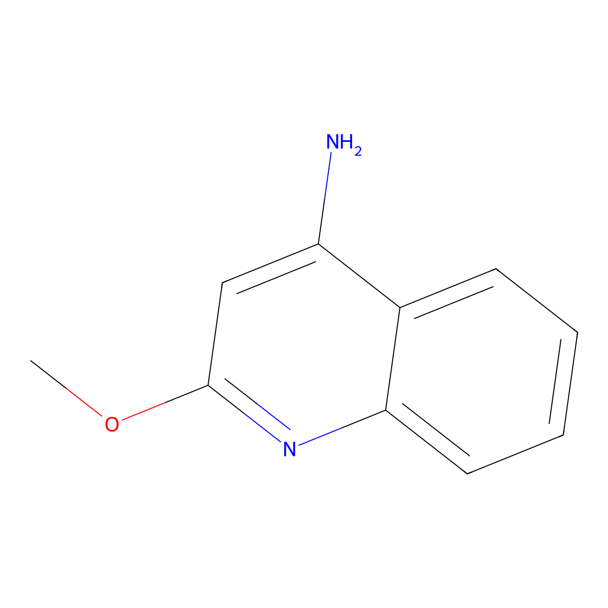 2-Methoxyquinolin-4-amine molecular structure, CAS 116088-66-5