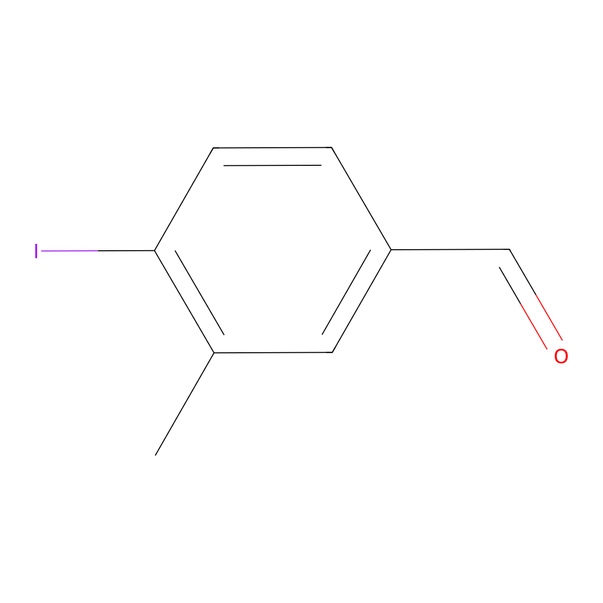 4-Iodo-3-methylbenzaldehyde molecular structure, CAS 1160924-07-1