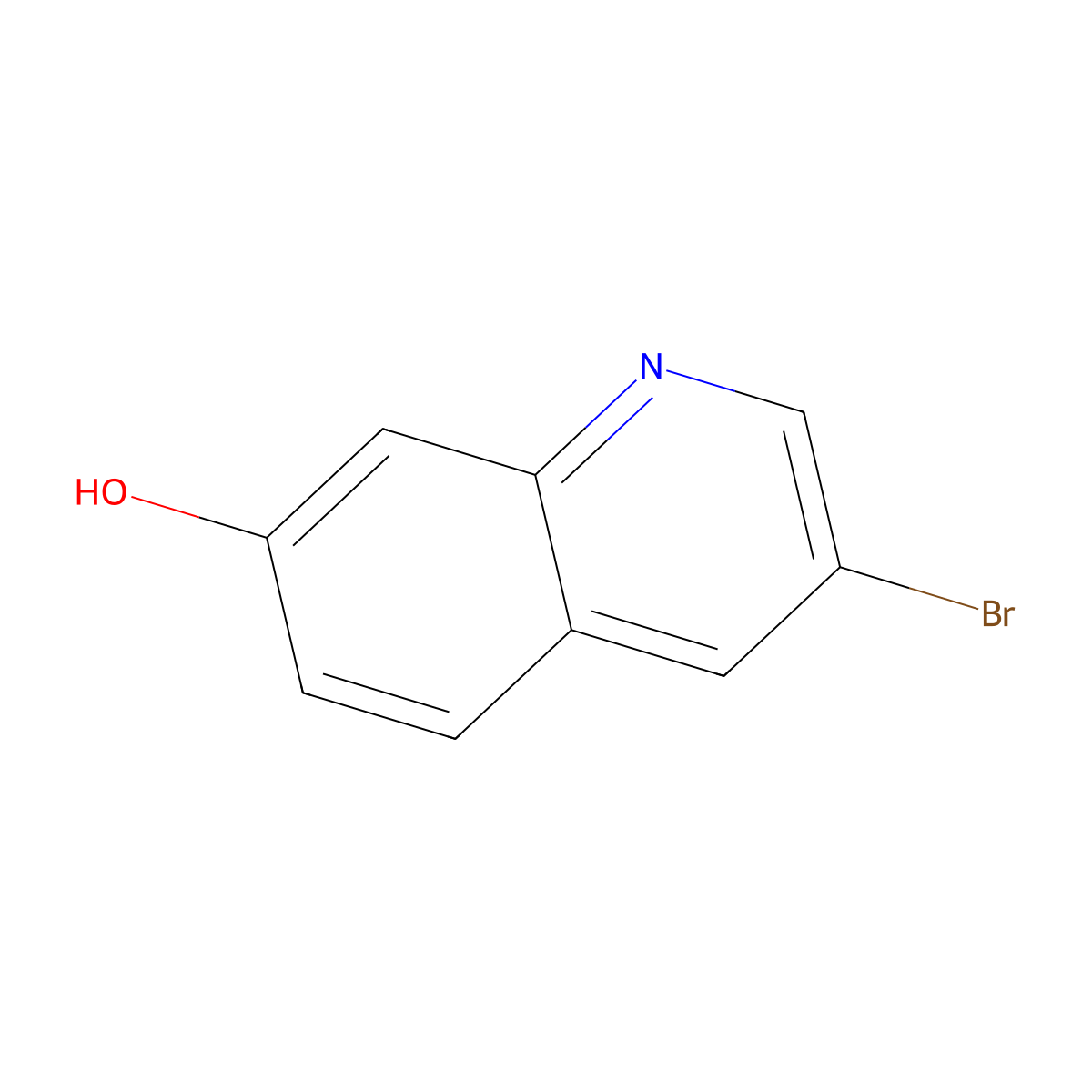 3-Bromoquinolin-7-OL molecular structure, CAS 1160949-99-4