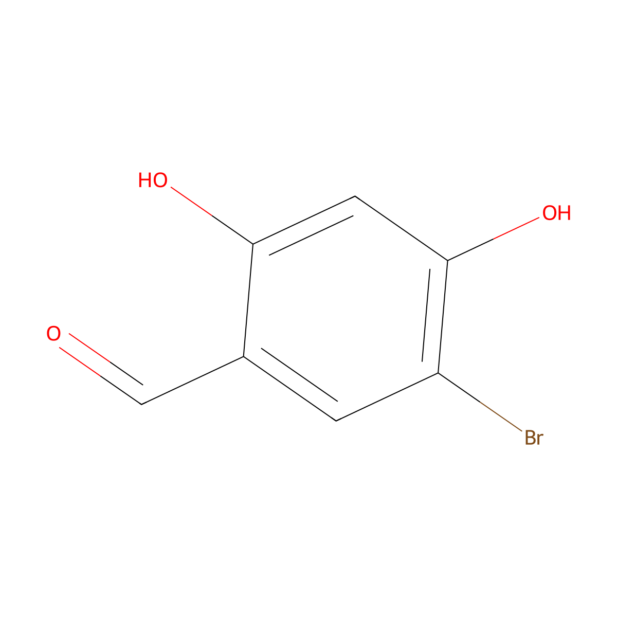 5-Bromo-2,4-dihydroxybenzaldehyde molecular structure, CAS 116096-90-3