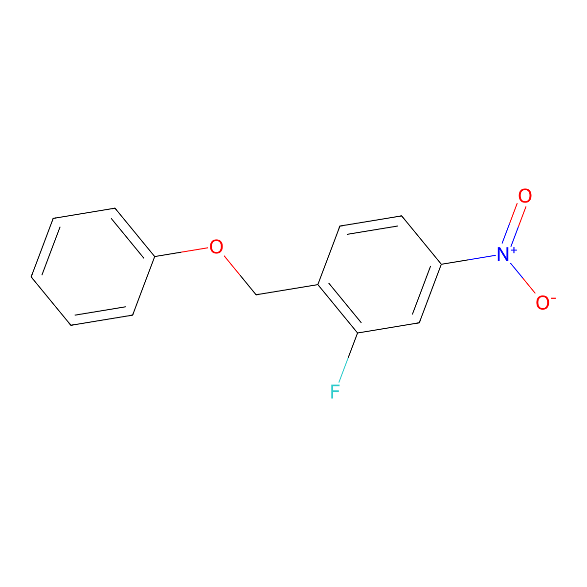 2-Fluoro-4-nitro-1-(phenoxymethyl)benzene molecular structure, CAS 1160994-37-5