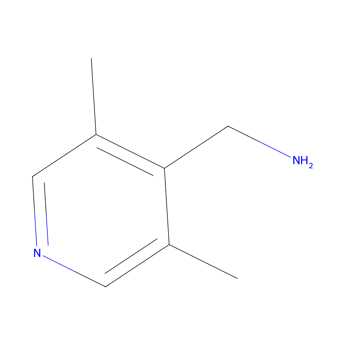(3,5-Dimethylpyridin-4-YL)methanamine molecular structure, CAS 1160994-67-1