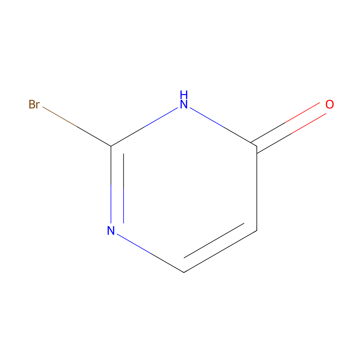 2-Bromopyrimidin-4-ol molecular structure, CAS 1160994-75-1