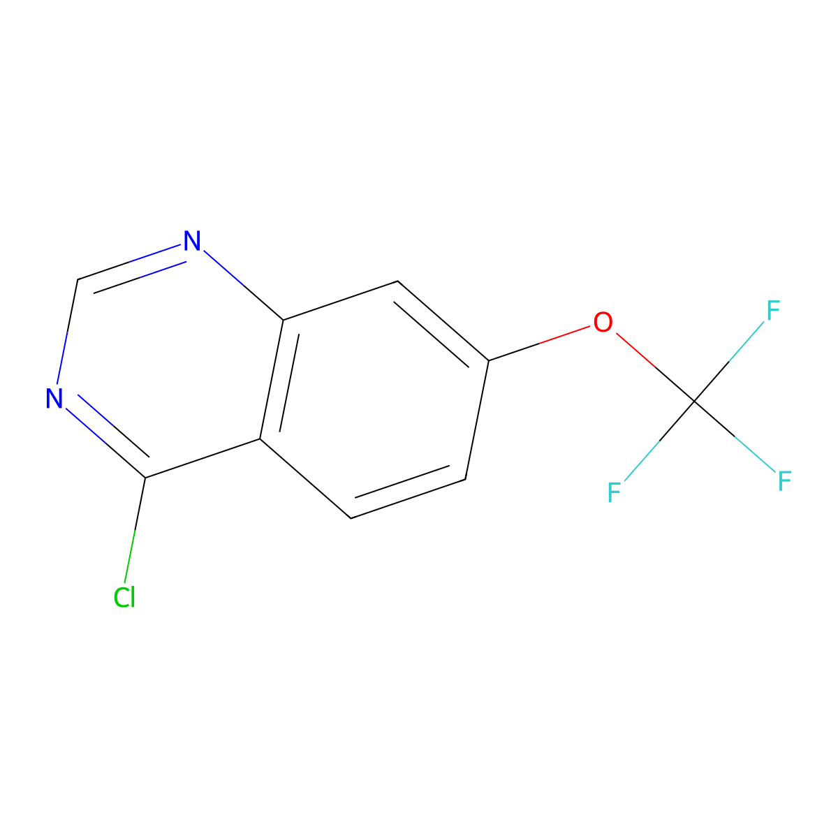 4-Chloro-7-(trifluoromethoxy)quinazoline molecular structure, CAS 1160994-87-5