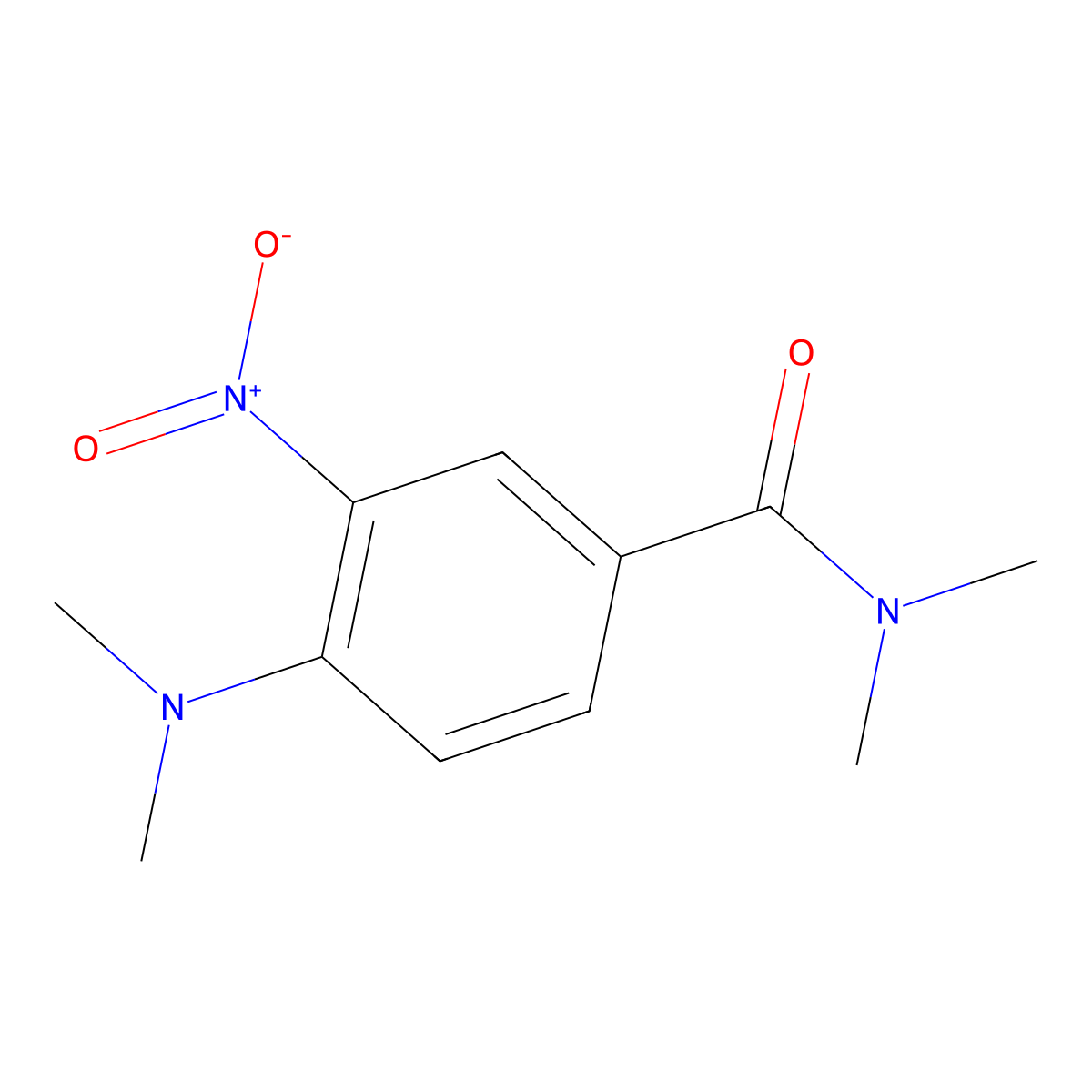 4-(dimethylamino)-N,N-dimethyl-3-nitrobenzamide molecular structure, CAS 1160996-14-4