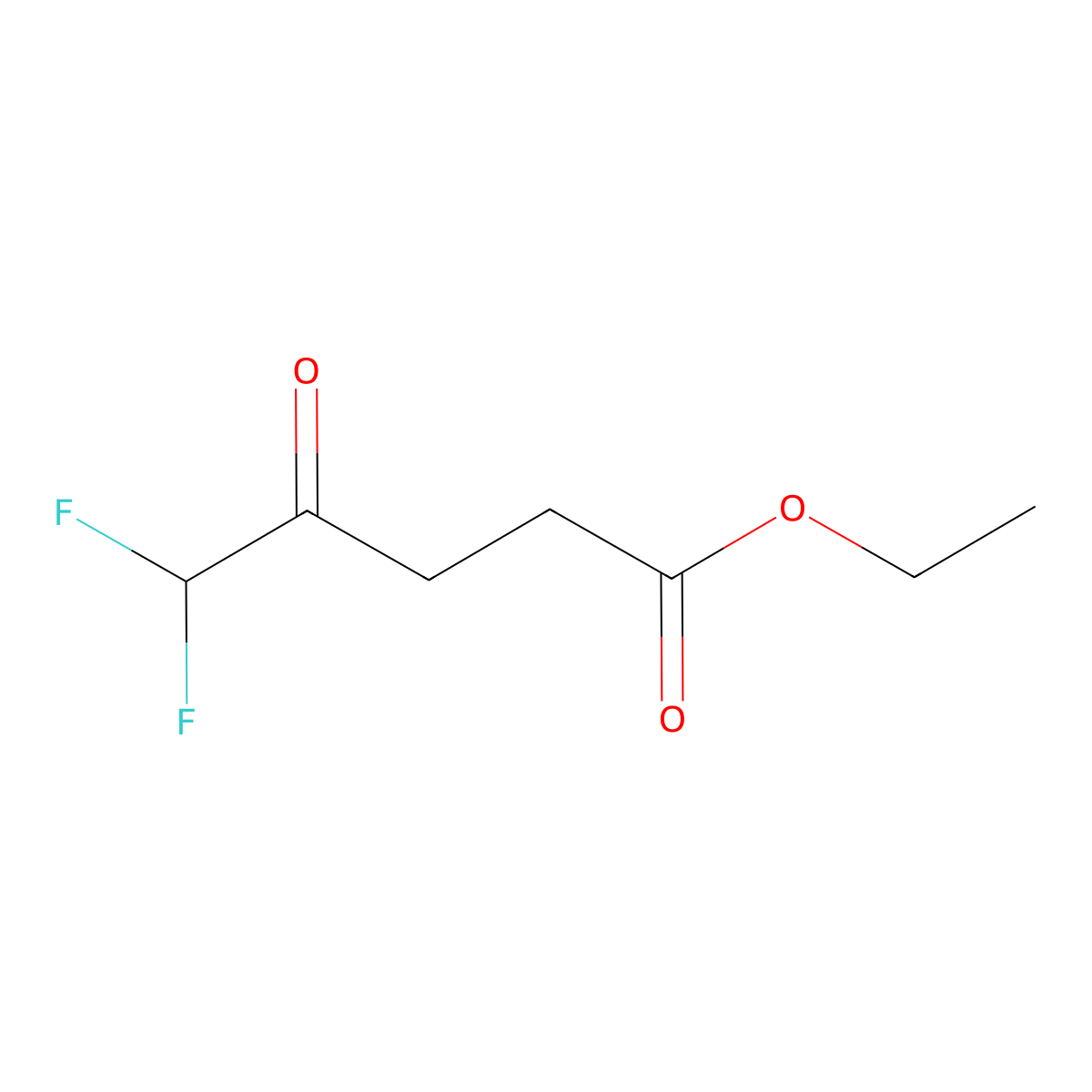 Ethyl 5,5-difluoro-4-oxopentanoate molecular structure, CAS 1161004-57-4