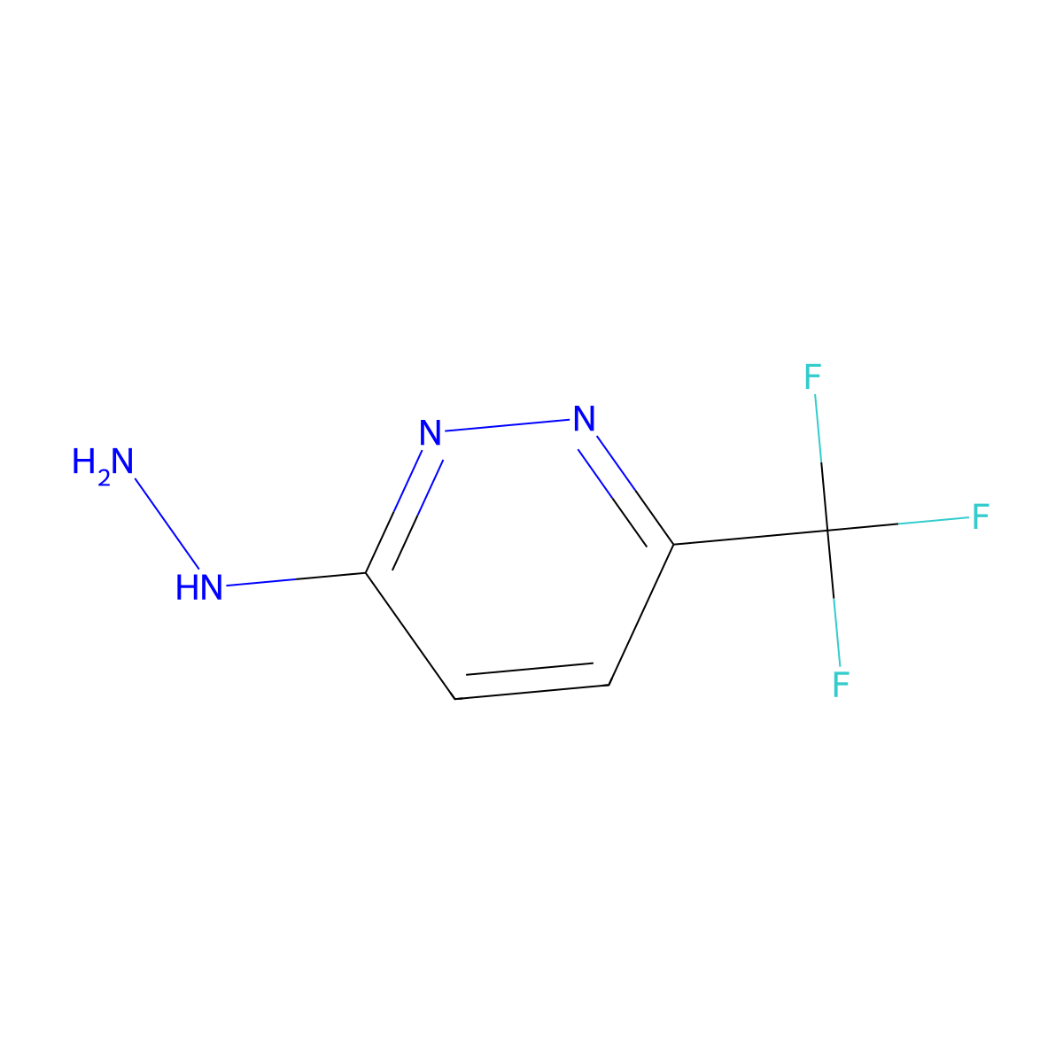 3-Hydrazinyl-6-(trifluoromethyl)pyridazine molecular structure, CAS 1161005-11-3