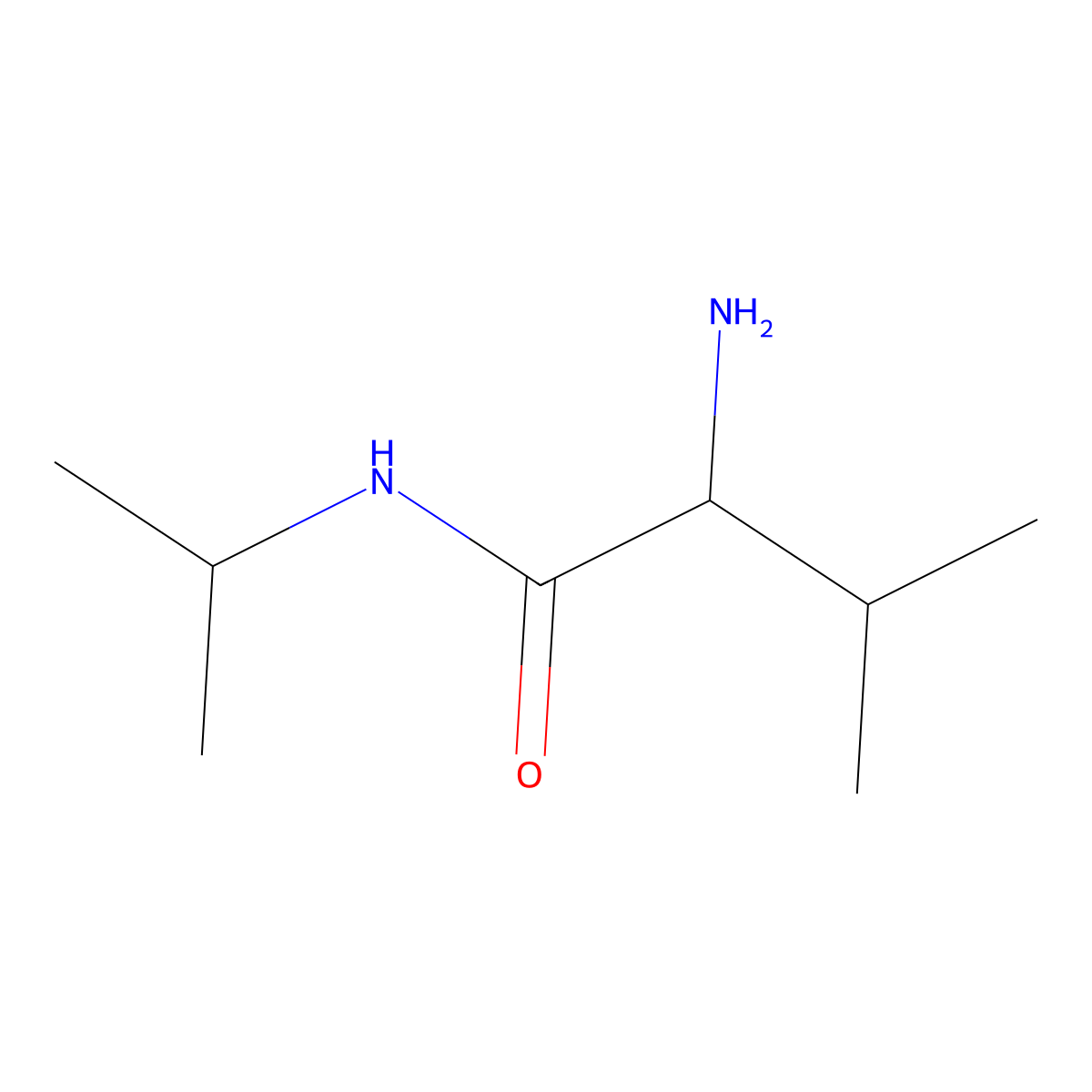 2-Amino-N-isopropyl-3-methylbutanamide molecular structure, CAS 1161069-91-5
