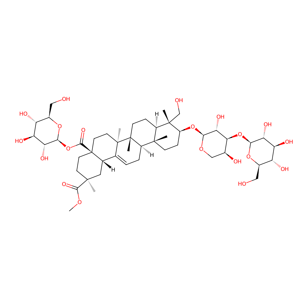 Quinoasaponin A molecular structure, CAS 116107-23-4
