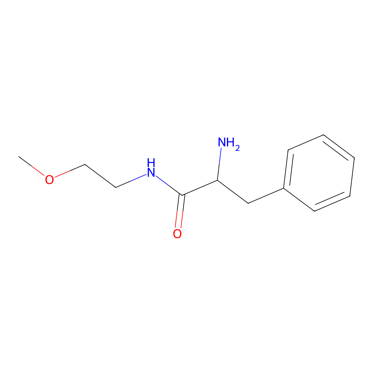 2-Amino-n-(2-methoxyethyl)-3-phenylpropanamide molecular structure, CAS 1161070-07-0