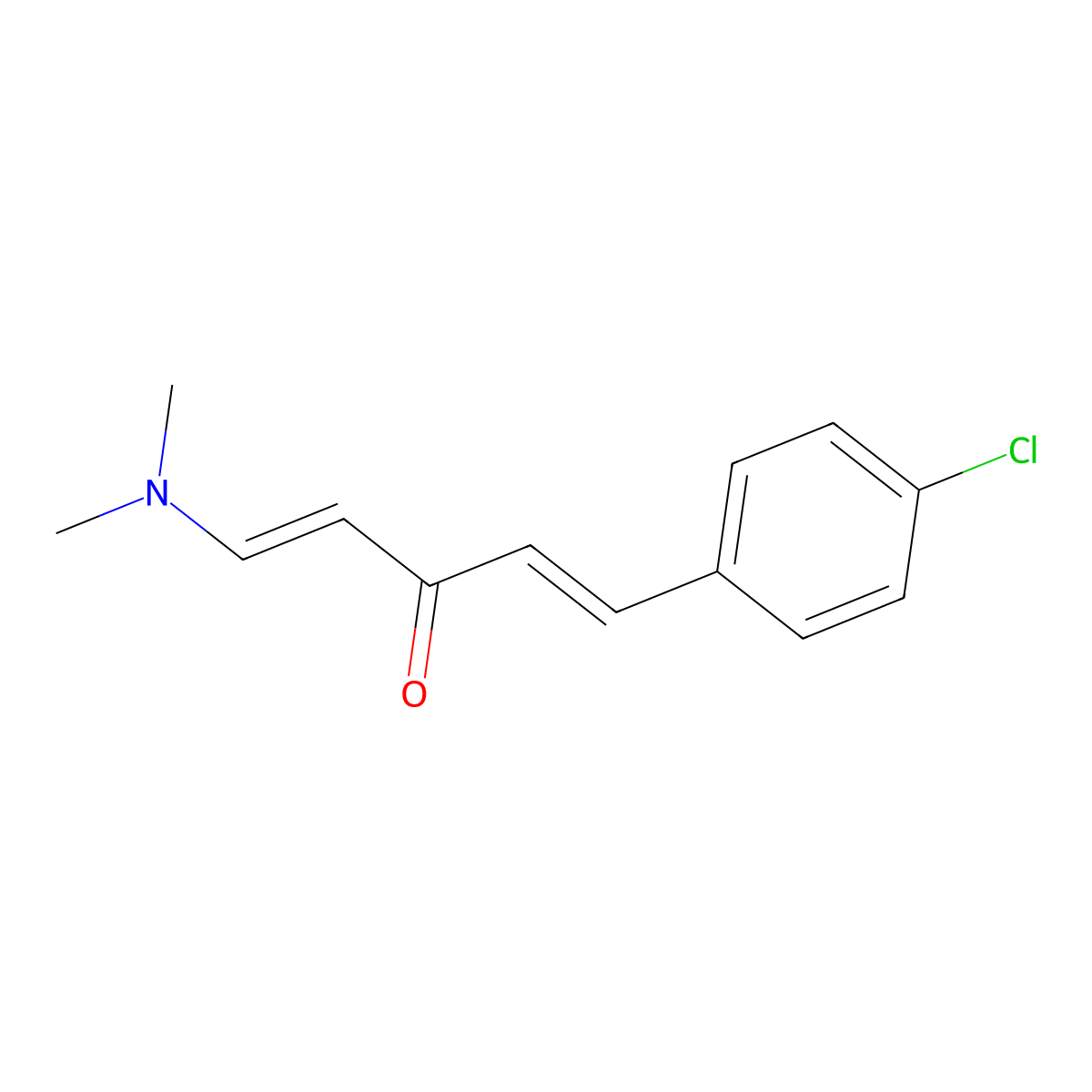 (1E,4E)-1-(4-chlorophenyl)-5-(dimethylamino)penta-1,4-dien-3-one molecular structure, CAS 1161139-20-3