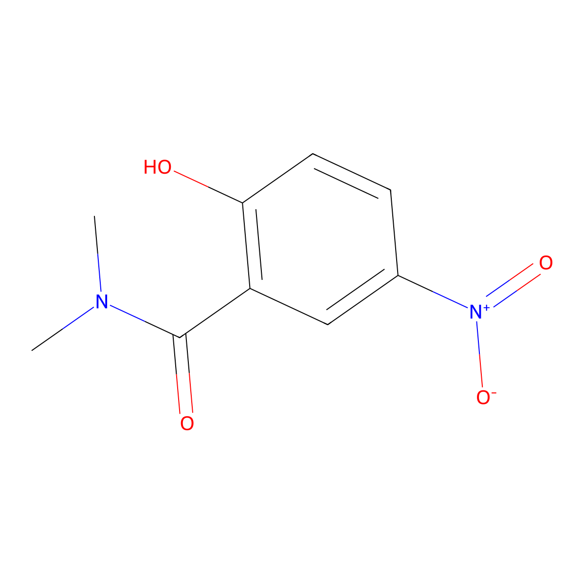 2-hydroxy-N,N-dimethyl-5-nitrobenzamide molecular structure, CAS 116120-73-1