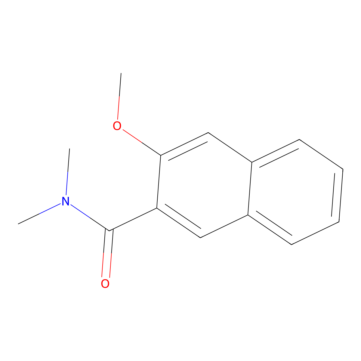 3-methoxy-N,N-dimethyl-2-naphthamide molecular structure, CAS 116120-80-0