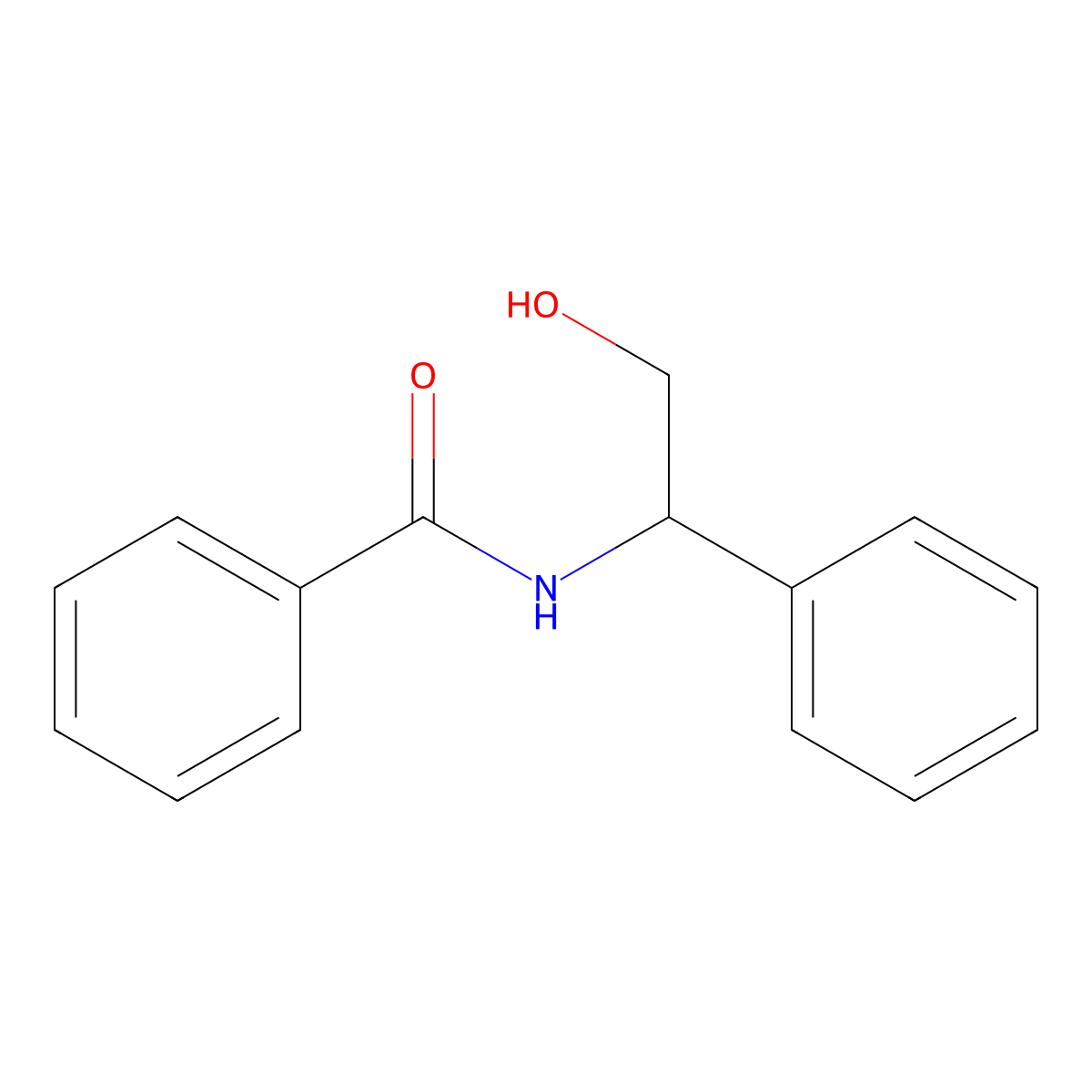 (S)-N-(2-Hydroxy-1-phenylethyl)benzamide molecular structure, CAS 116126-04-6