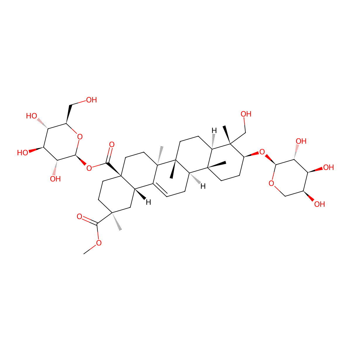 Quinoasaponin 3 molecular structure, CAS 116128-45-1