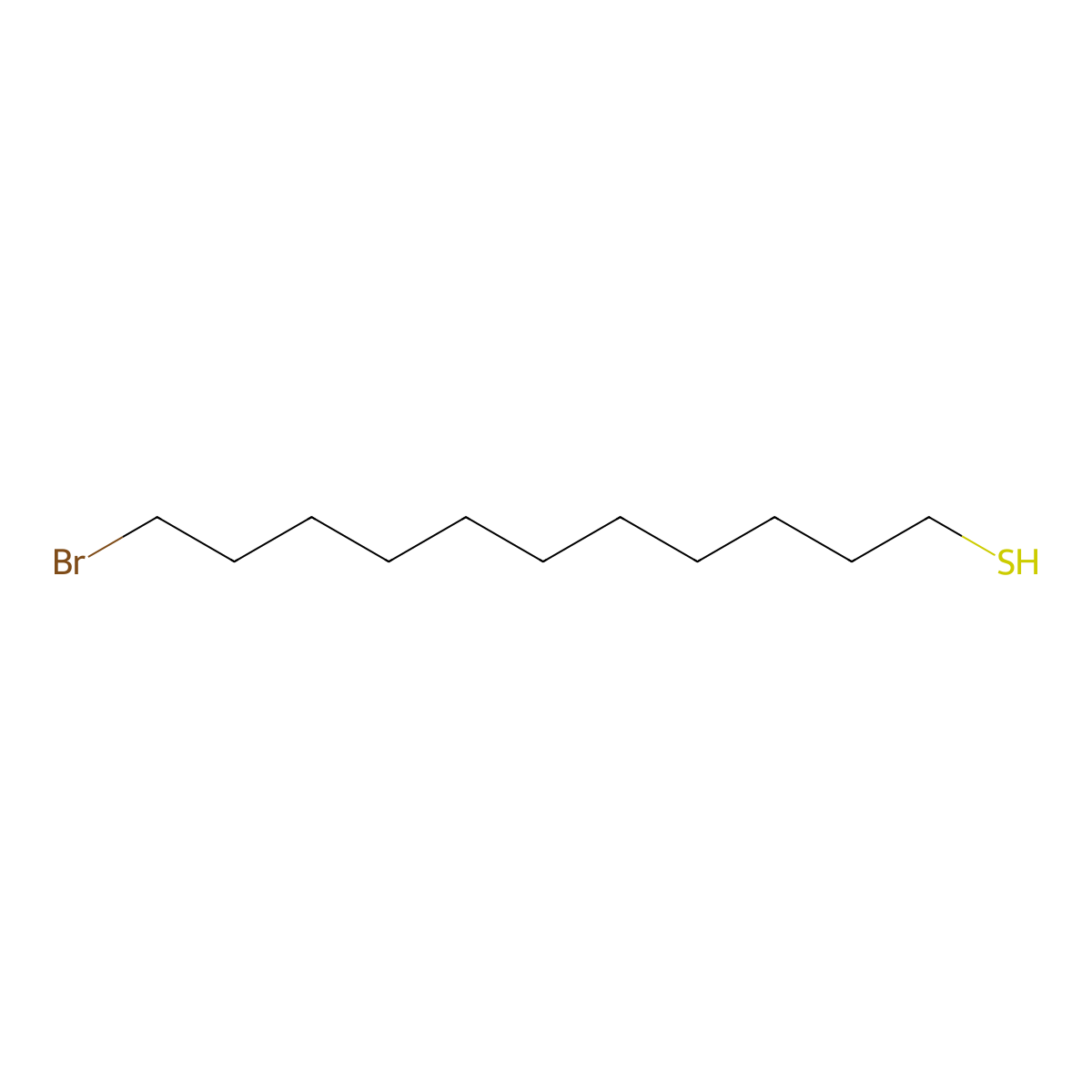 11-Bromo-1-undecanethiol molecular structure, CAS 116129-34-1