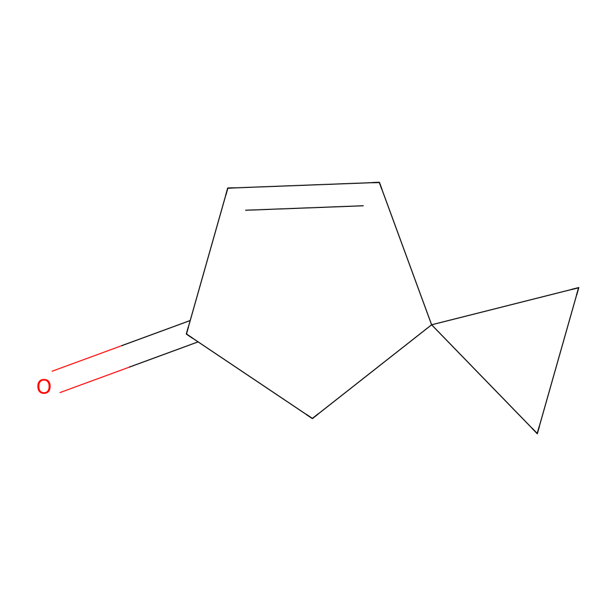 Spiro[2.4]hept-6-en-5-one molecular structure, CAS 116137-40-7