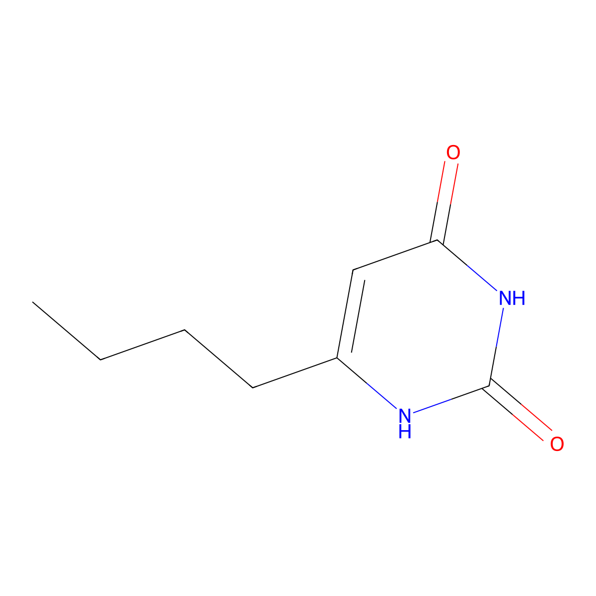 6-Butylpyrimidine-2,4(1H,3H)-dione molecular structure, CAS 116137-73-6