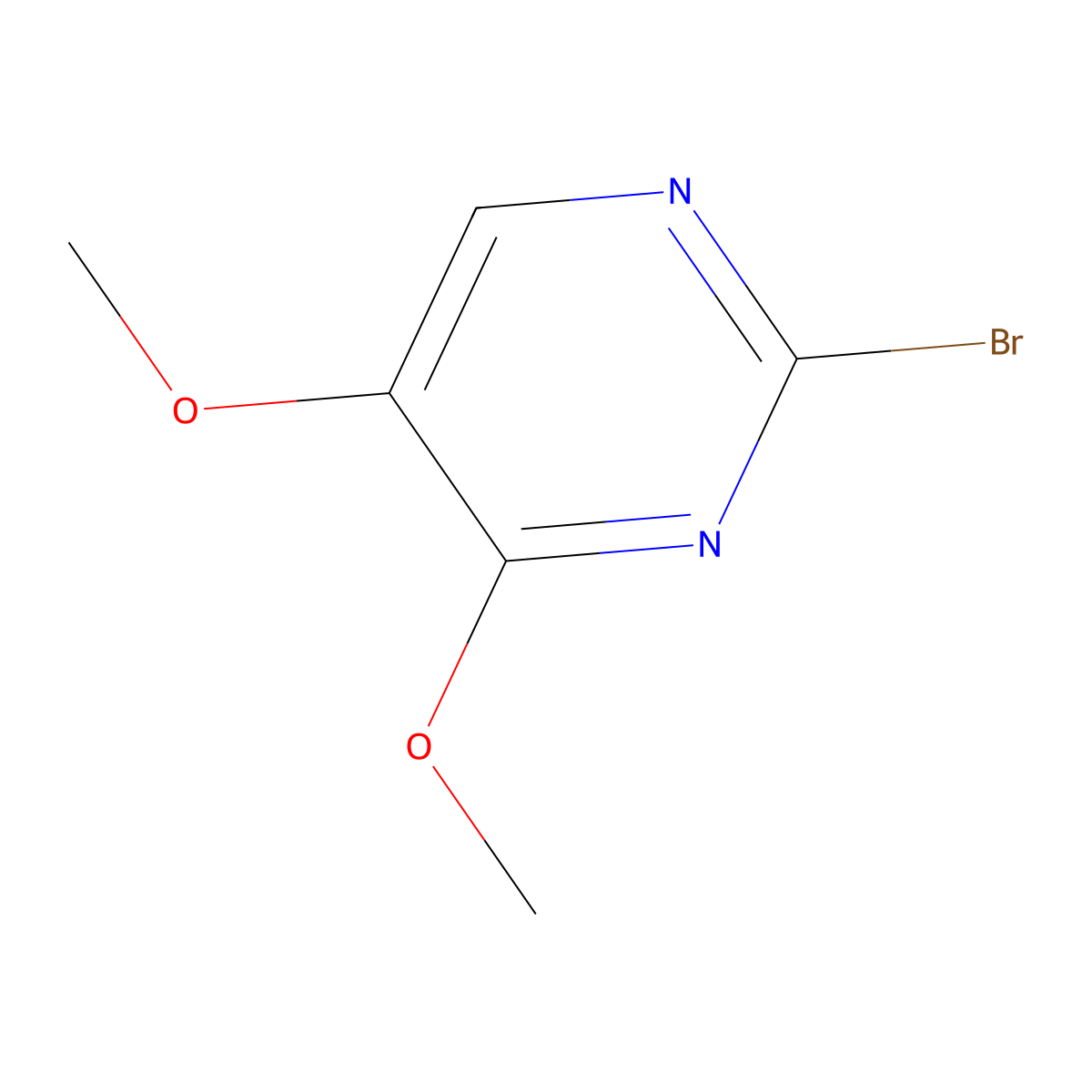 2-Bromo-4,5-dimethoxypyrimidine molecular structure, CAS 1161497-30-8