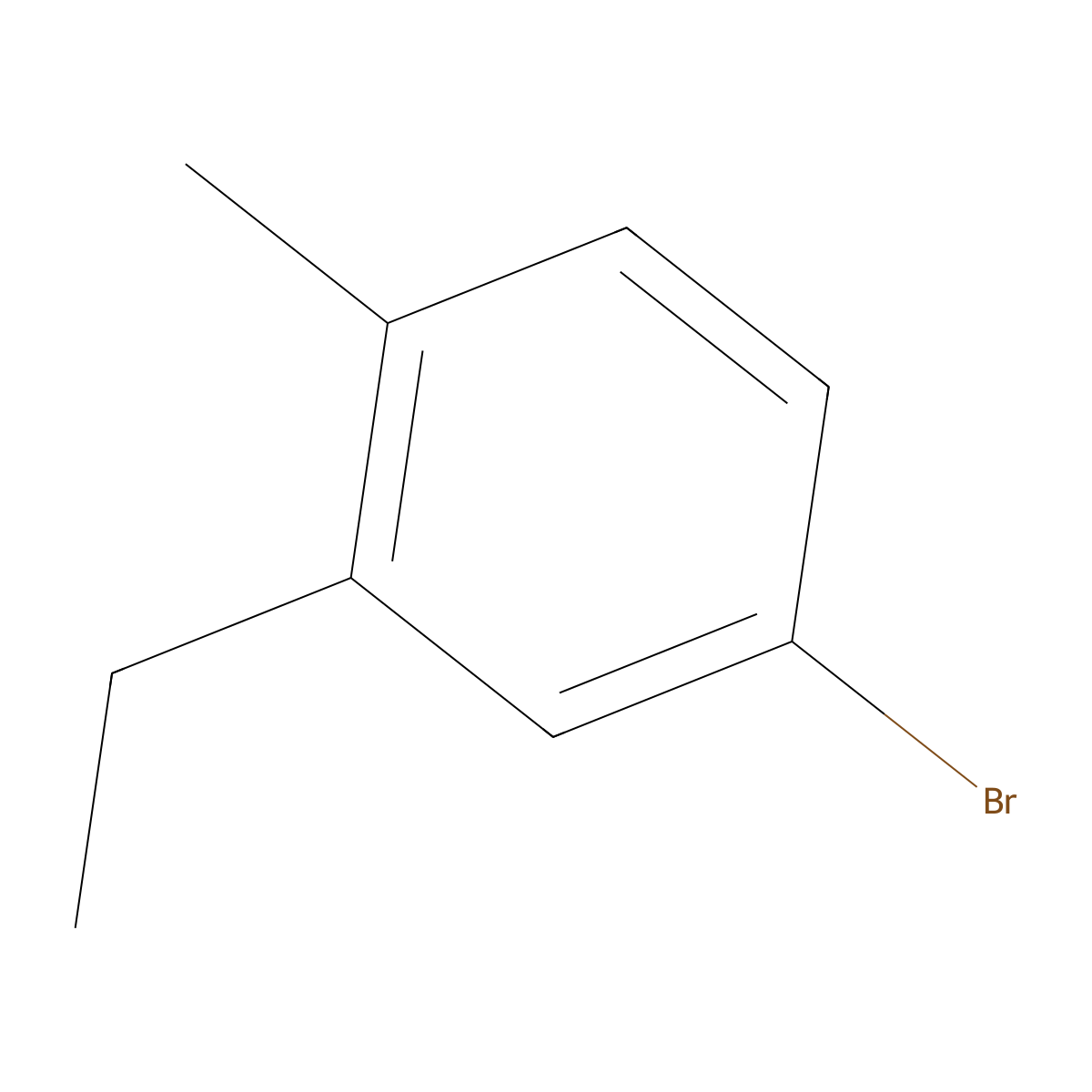 4-Bromo-2-ethyl-1-methylbenzene molecular structure, CAS 1161497-35-3