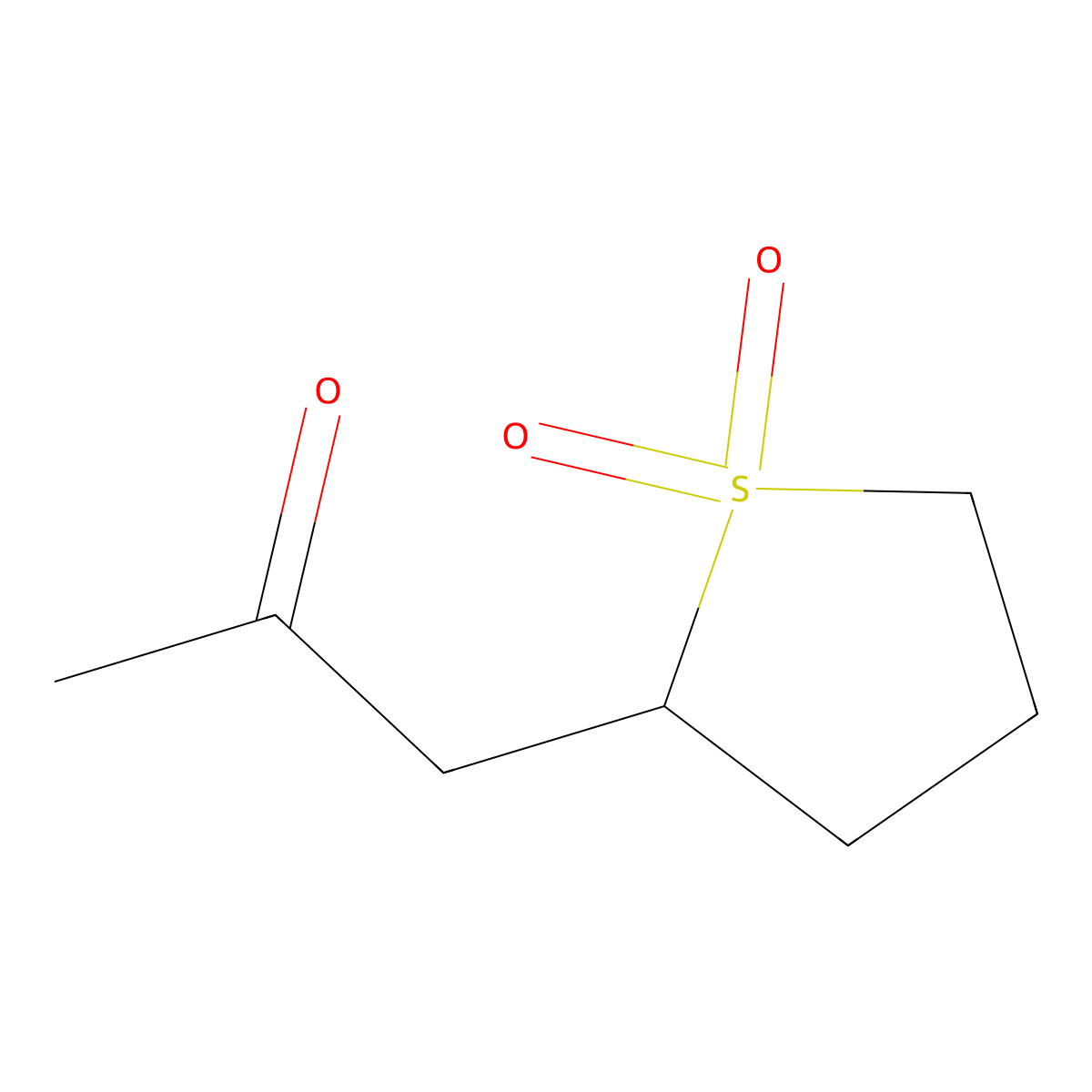 2-(2-Oxopropyl)-1lambda6-thiolane-1,1-dione molecular structure, CAS 116154-94-0