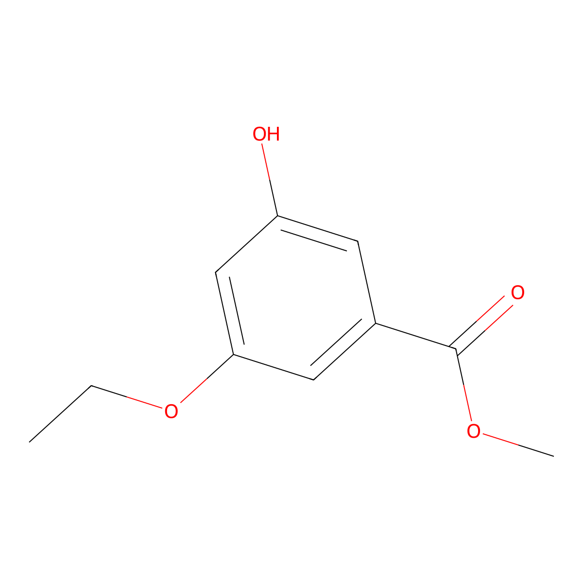 Methyl 3-ethoxy-5-hydroxybenzoate molecular structure, CAS 116169-07-4