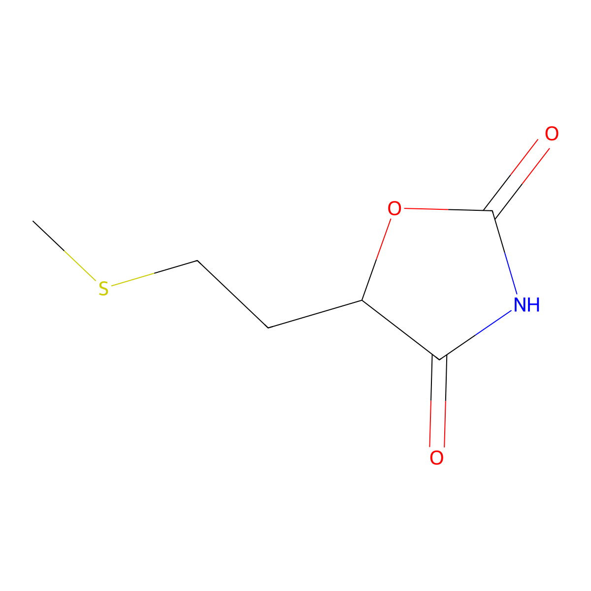5-[2-(Methylsulfanyl)ethyl]-1,3-oxazolidine-2,4-dione molecular structure, CAS 1161721-83-0