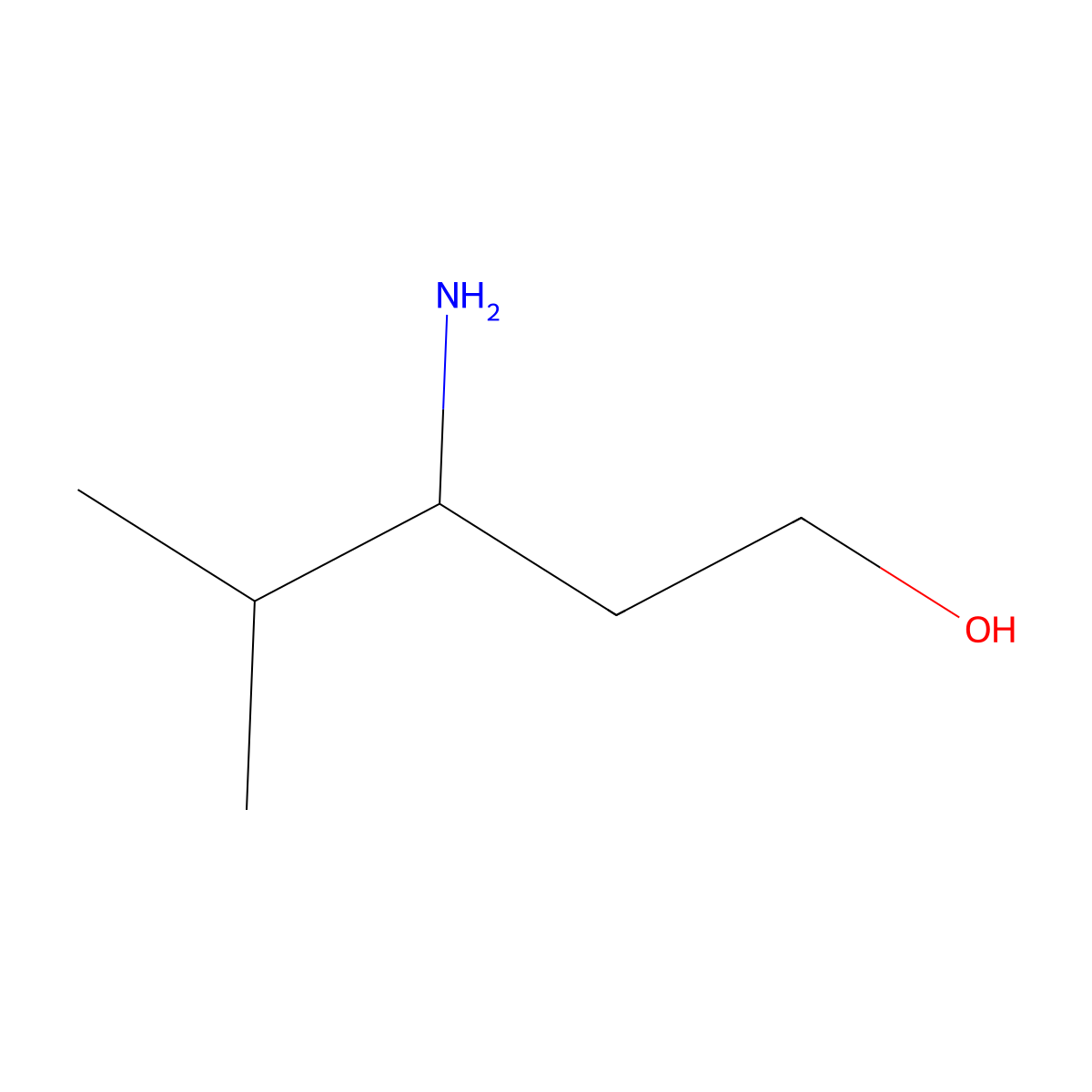 (3S)-3-amino-4-methylpentan-1-ol molecular structure, CAS 116173-94-5