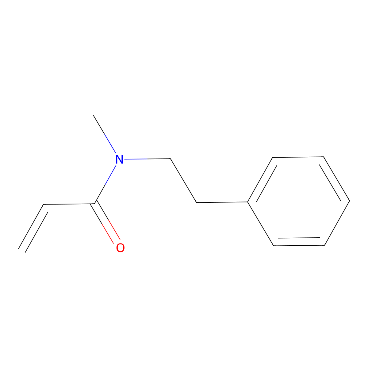 N-methyl-N-(2-phenylethyl)prop-2-enamide molecular structure, CAS 1161732-36-0