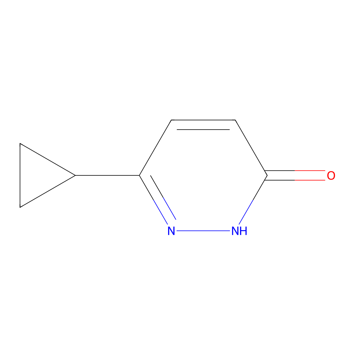 6-Cyclopropyl-2,3-dihydropyridazin-3-one molecular structure, CAS 1161737-33-2