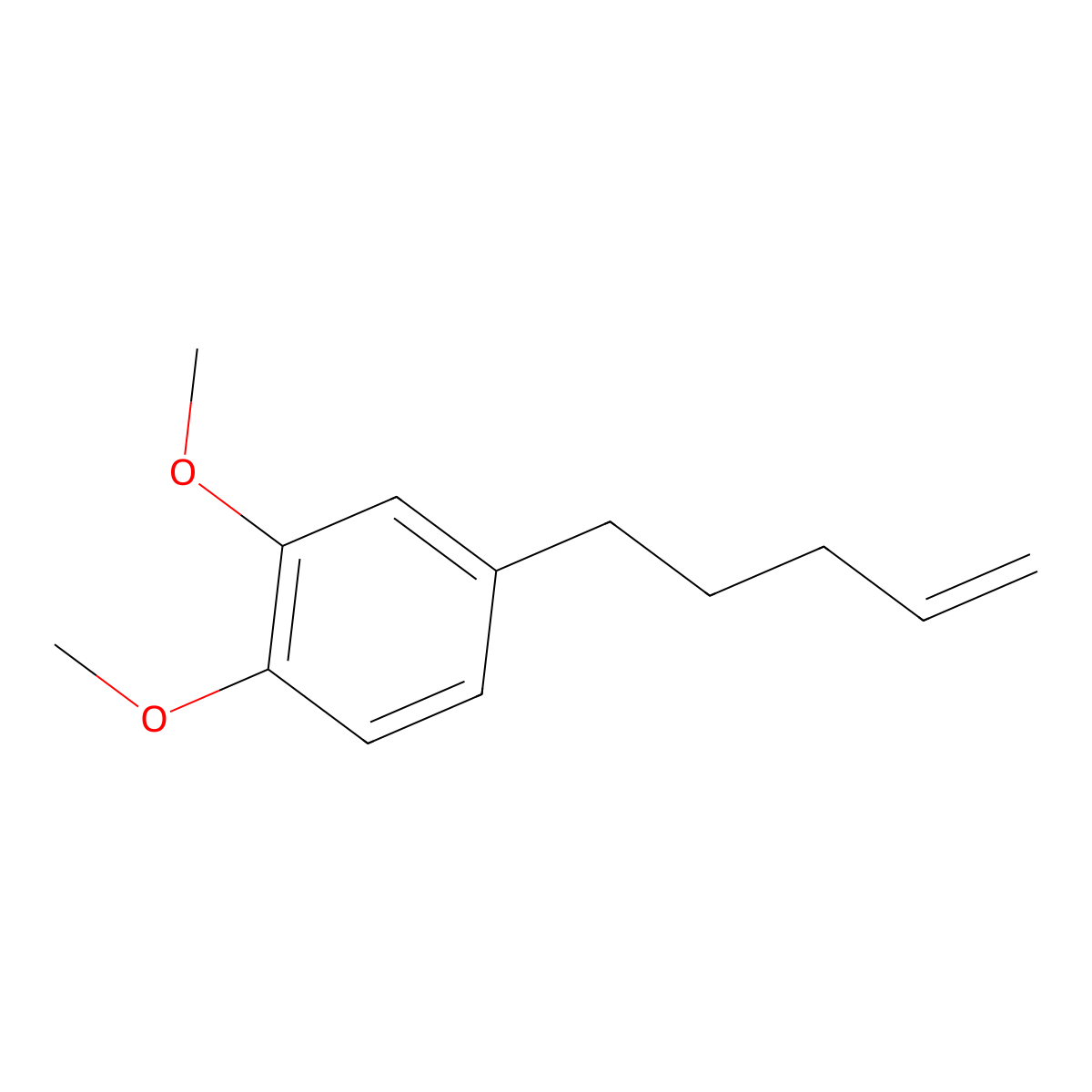 1,2-Dimethoxy-4-(pent-4-EN-1-YL)benzene molecular structure, CAS 116174-28-8