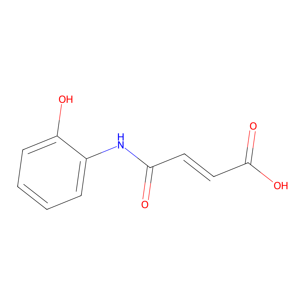 (E)-4-(2-Hydroxyanilino)-4-oxo-2-butenoic acid molecular structure, CAS 1161742-66-0