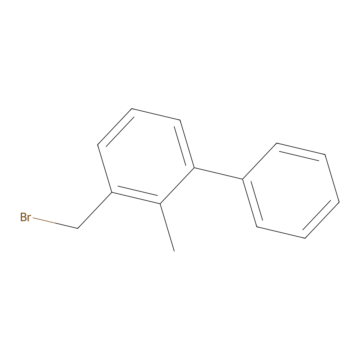 3-(Bromomethyl)-2-methyl-1,1'-biphenyl molecular structure, CAS 116175-22-5